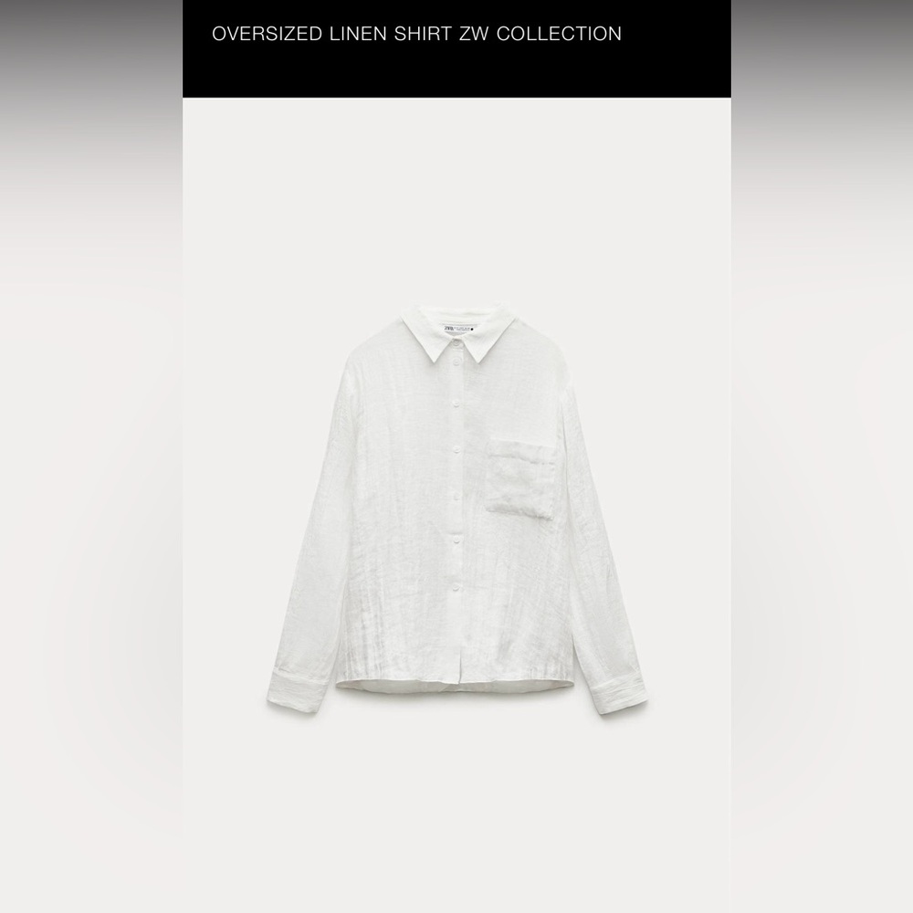 ZARA OVERSIZED LINEN SHIRT